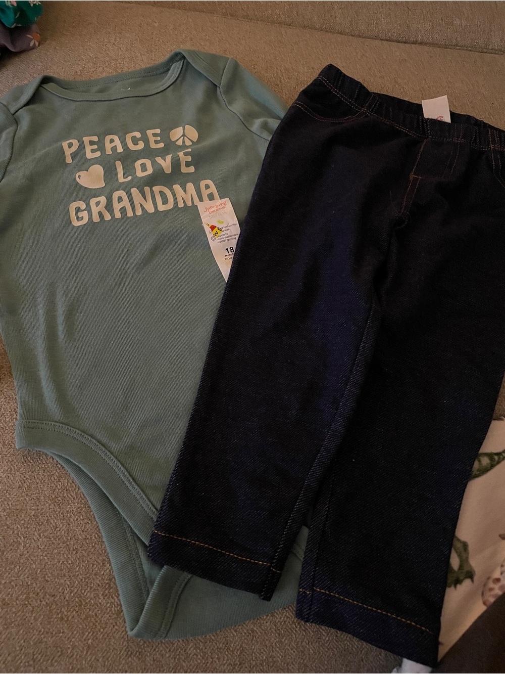 jumping beans Teal Baby Bodysuit